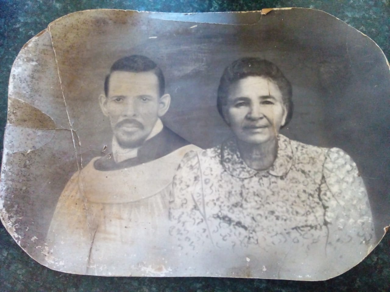 old photo of Meestertjie and his wife